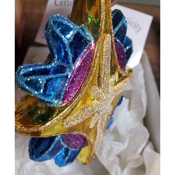 Sands of Bethlehem Religious Glass Ornaments -Set Of 4- Made with Holy Land Sand - Picture 10 of 16